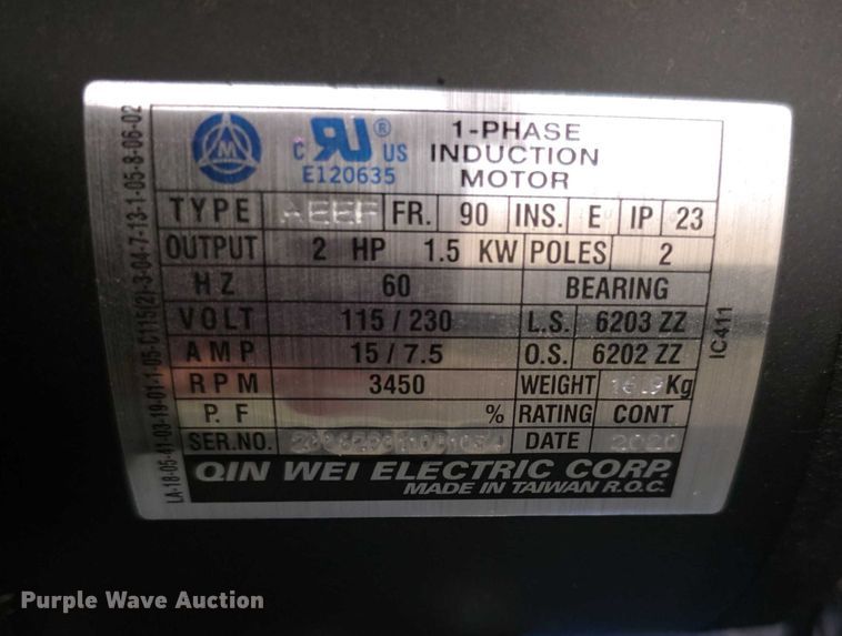 image for item DZ6220 2020 Puma PK5020VP air compressor