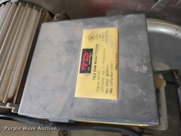 image for item DZ6240 TD TJL Industrial TC250B tile saw