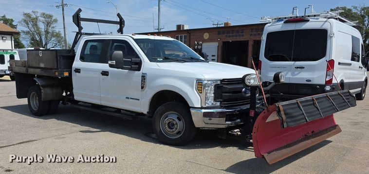 image for item EF3760 2017 Ford F350 Super Duty XL Crew Cab dump flatbed pickup truck