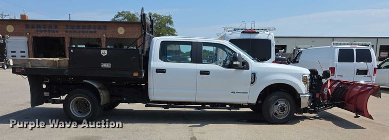 image for item EF3760 2017 Ford F350 Super Duty XL Crew Cab dump flatbed pickup truck