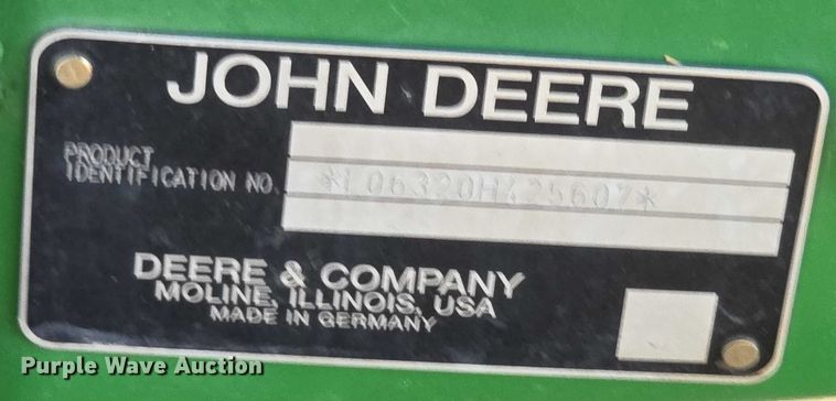 image for item EF3775 2004 John Deere  6320 MFWD tractor