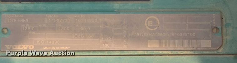 image for item EF3779 2007 Volvo EC240B LC excavator