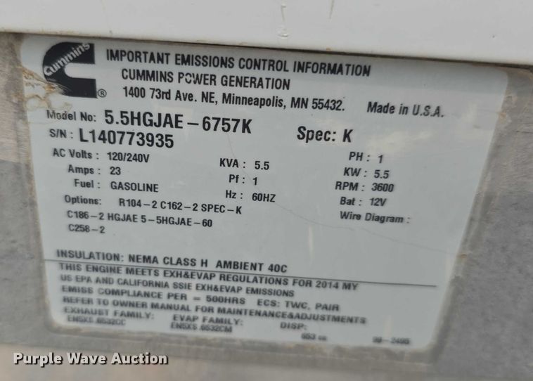 image for item EF3781 2015 Mobile Tech Trailers MTT712TA2 fiber optic splicing trailer