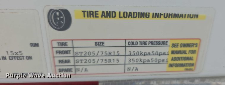 image for item EF3781 2015 Mobile Tech Trailers MTT712TA2 fiber optic splicing trailer