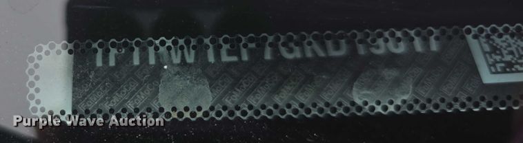 image for item EF3819 2016 Ford F150 XLT SuperCrew pickup truck