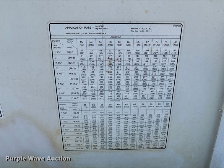image for item DM5471 Willmar Super 600 spreader