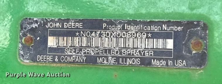 image for item DM5475 2011 John Deere 4730 sprayer