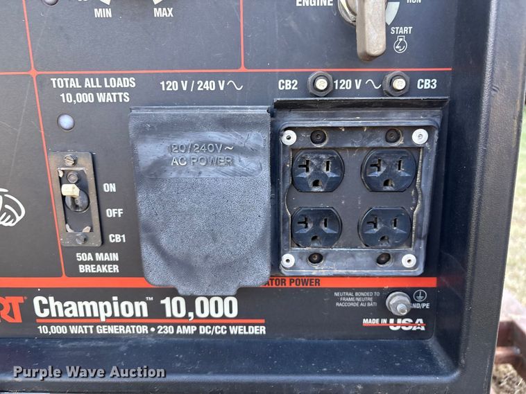 image for item DO1210 Hobart Champion 10,000 welder/generator