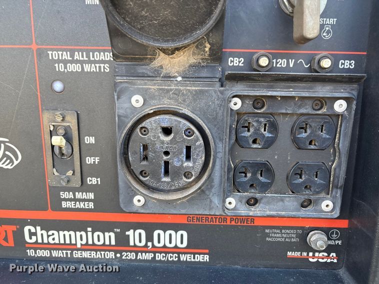 image for item DO1210 Hobart Champion 10,000 welder/generator