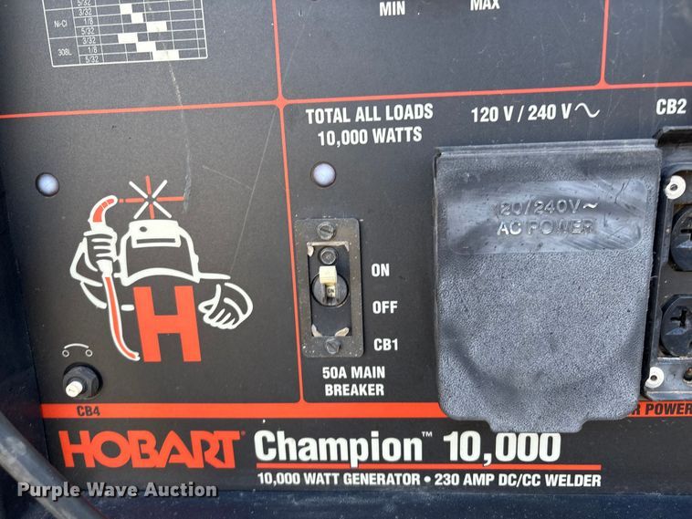 image for item DO1210 Hobart Champion 10,000 welder/generator