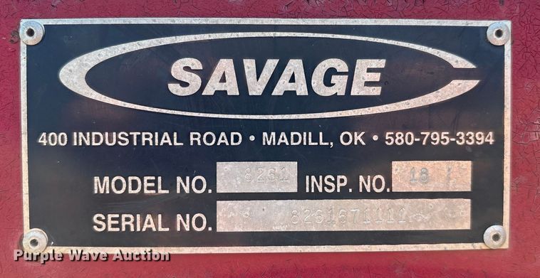 image for item DO1221 Savage 8261 pecan Harvester