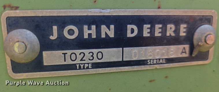 image for item DU6873 John Deere T0230 tandem disk