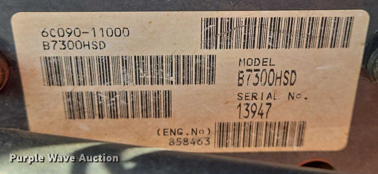 image for item DU6893 Kubota B7300HSD MFWD tractor