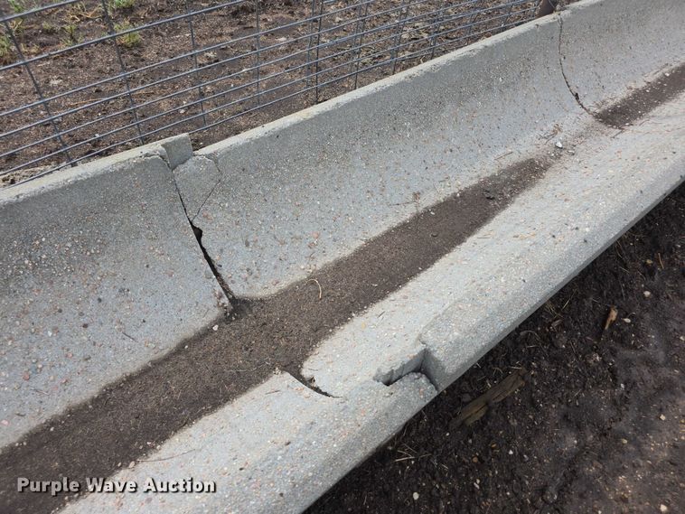 image for item DZ6334 Approximately 32 concrete feed bunks