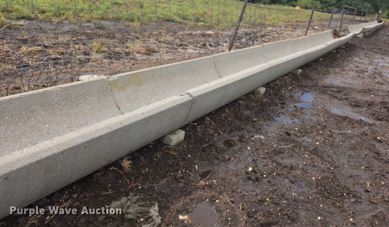 image for item DZ6334 Approximately 32 concrete feed bunks