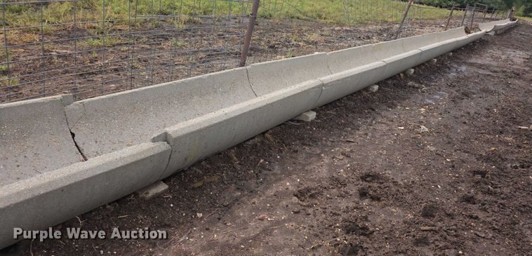 image for item DZ6334 Approximately 32 concrete feed bunks