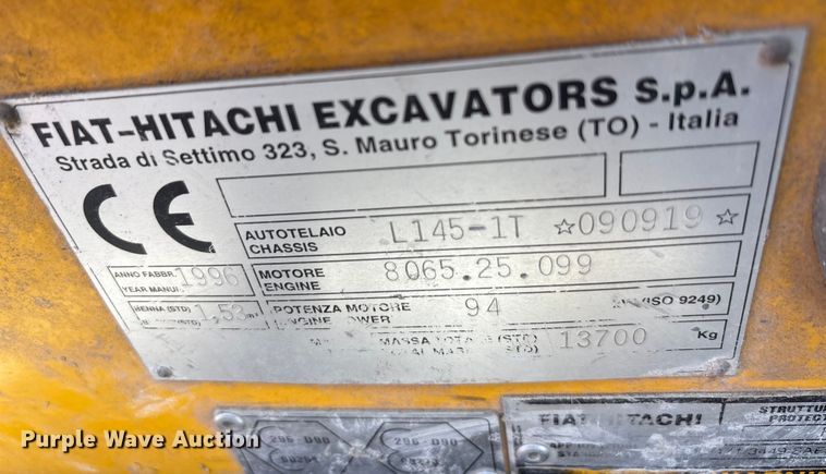 image for item EA7519 1996 Fiat-Allis FL145 track loader