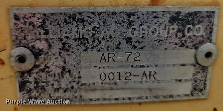 image for item EB8306 Williams Ag Group AR-72 landscape rake