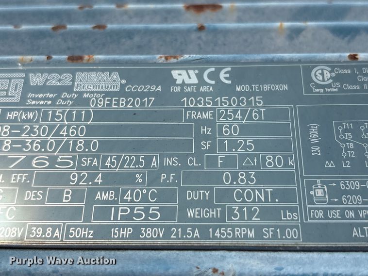 image for item EC4407 Adams BLO-24-54 fertilizer conveyor