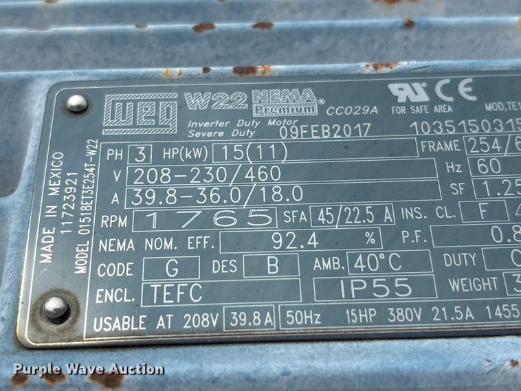 image for item EC4407 Adams BLO-24-54 fertilizer conveyor