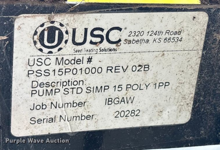 image for item ED1500 USC PSS15P01000 Seed treating equipment