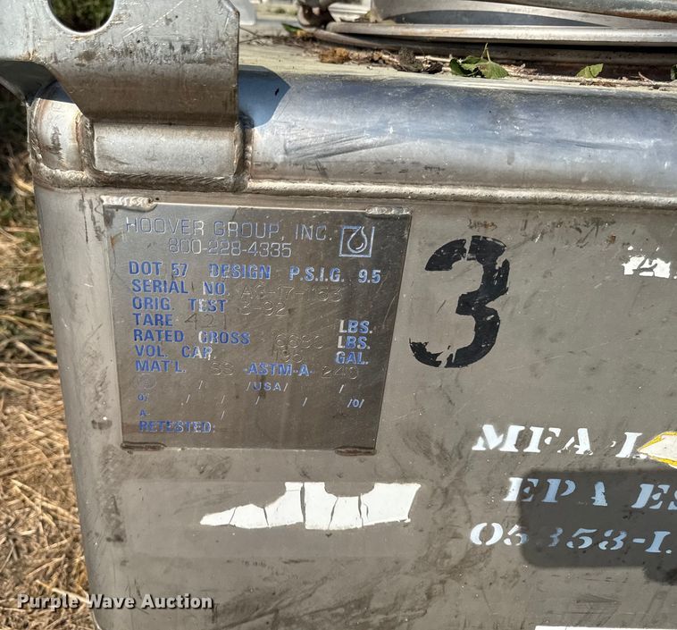 image for item ED1516 (7) stainless steel tanks