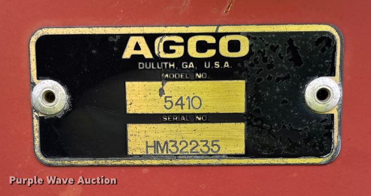 image for item EN7027 AGCO 5410 disc mower