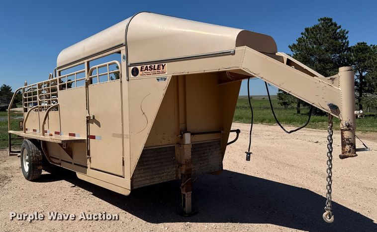 image for item EP0535 2018 Easley 5x16 SAGN/7 livestock trailer