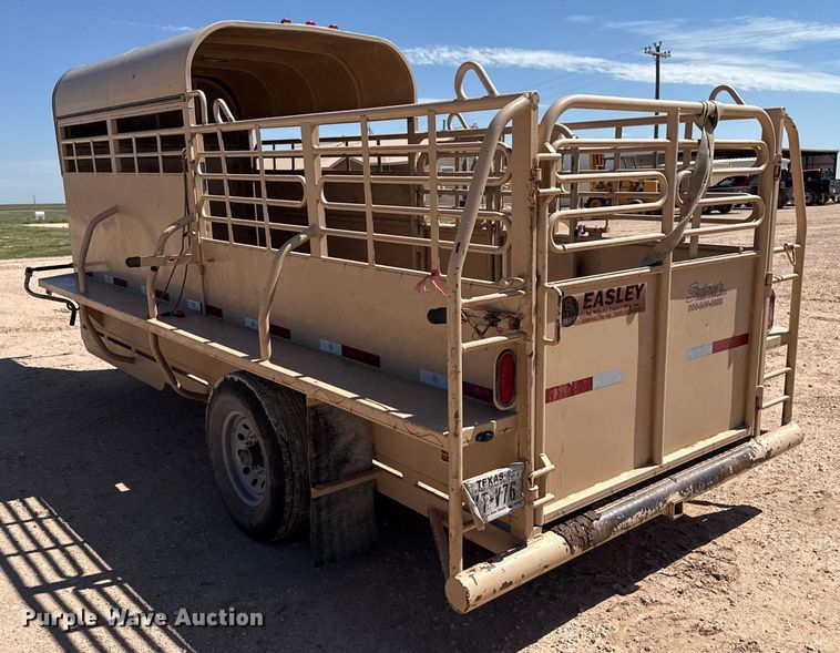 image for item EP0535 2018 Easley 5x16 SAGN/7 livestock trailer