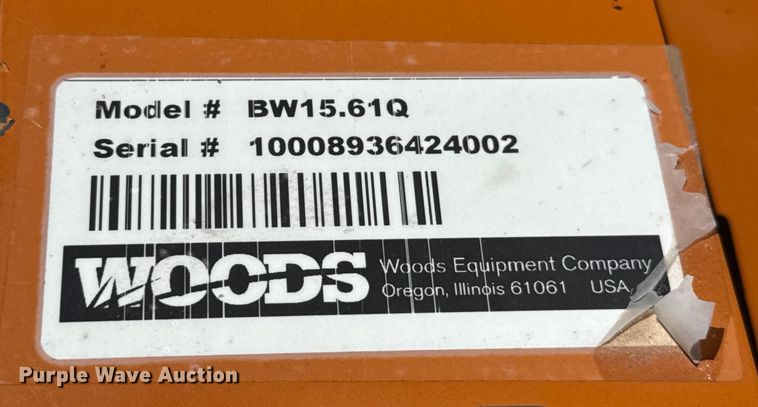 image for item EP0549 Woods BW1561Q batwing rotary mower