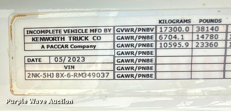 image for item EP0568 2024 Kenworth C500 feed mixer truck