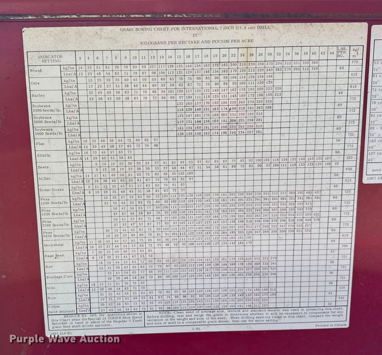 image for item ER0050 International Harvester 5100 grain drill