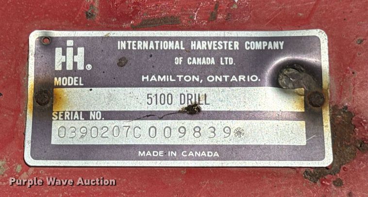 image for item ER0050 International Harvester 5100 grain drill