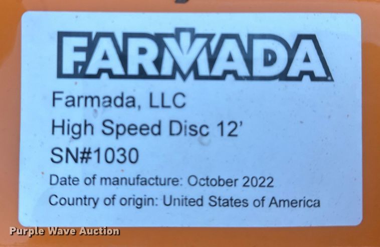 image for item ER2377 Farmada disk