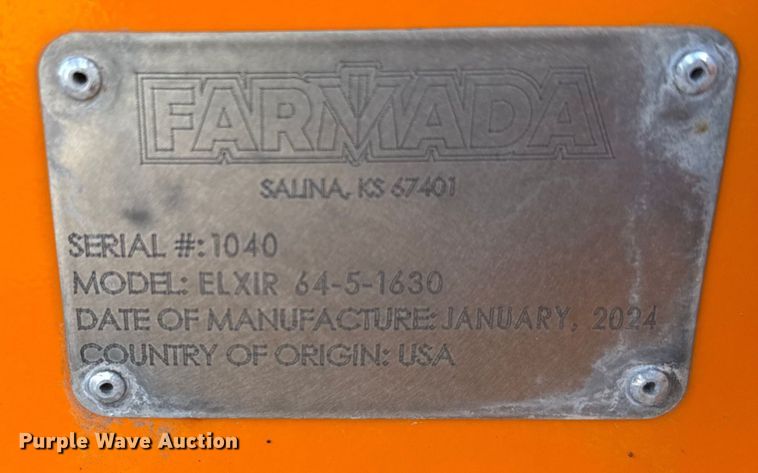 image for item ER2439 2024 Farmada Elxir 64-5-1630 NH3 applicator