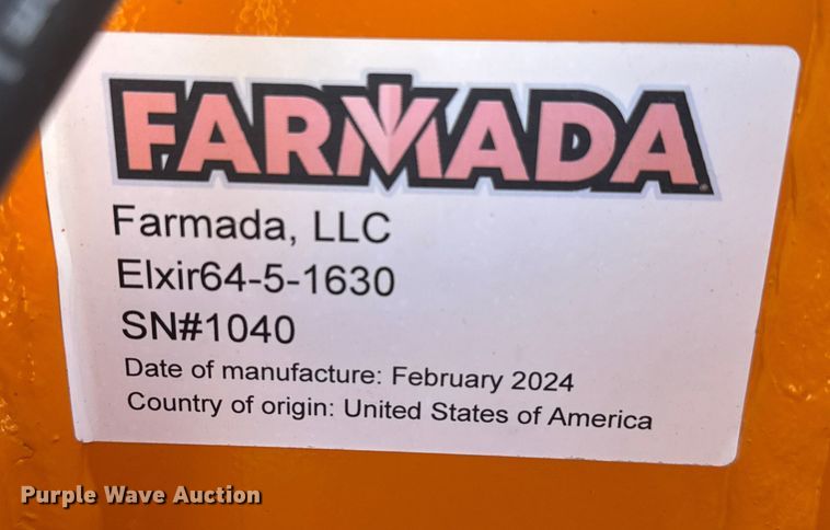 image for item ER2439 2024 Farmada Elxir 64-5-1630 NH3 applicator