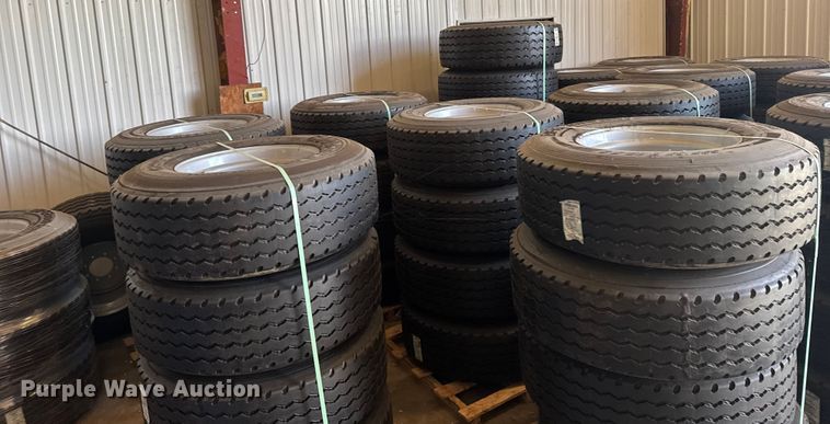 image for item ER2442 Approximately 69 385/65R22.5 tires and wheels