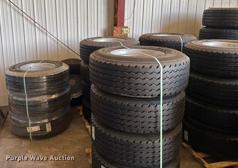 image for item ER2442 Approximately 69 385/65R22.5 tires and wheels