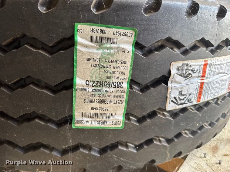 image for item ER2442 Approximately 69 385/65R22.5 tires and wheels