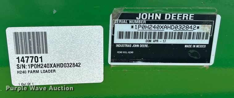 image for item ET4541 2015 John Deere 5045E MFWD tractor