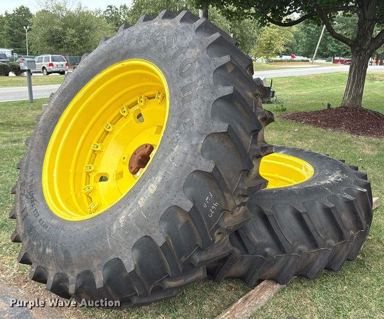 image for item ET8542 (2) Firestone SAT II 23 20.8-38 tires and wheels