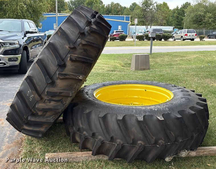 image for item ET8542 (2) Firestone SAT II 23 20.8-38 tires and wheels