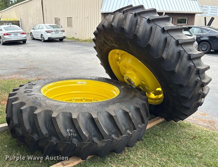 image for item ET8542 (2) Firestone SAT II 23 20.8-38 tires and wheels