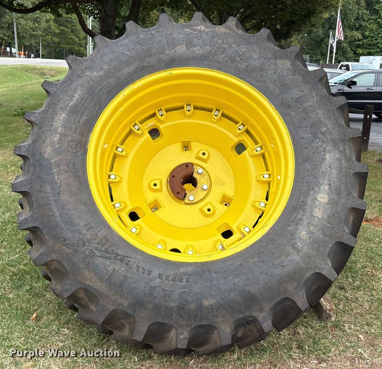 image for item ET8542 (2) Firestone SAT II 23 20.8-38 tires and wheels