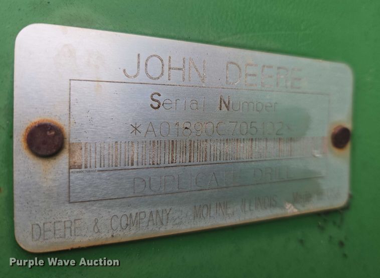 image for item EU3669 2005 John Deere 1890 air seeder