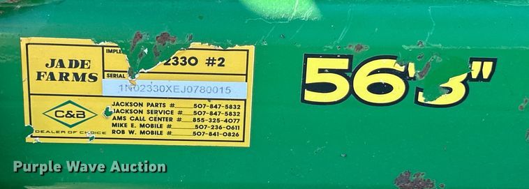 image for item YA1142 2018 John Deere 2330 mulch finisher