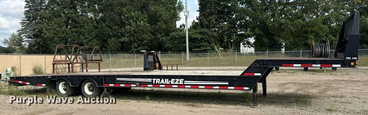 image for item DT6354 1992 Trail-Eze 5542-1020 drop deck hydraulic tail equipment trailer