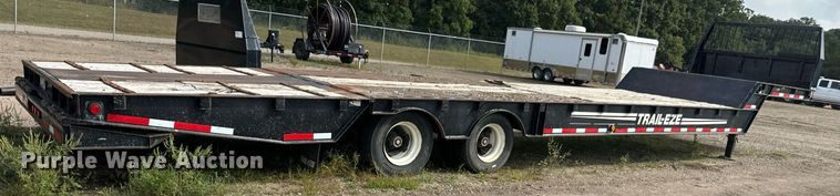 image for item DT6354 1992 Trail-Eze 5542-1020 drop deck hydraulic tail equipment trailer