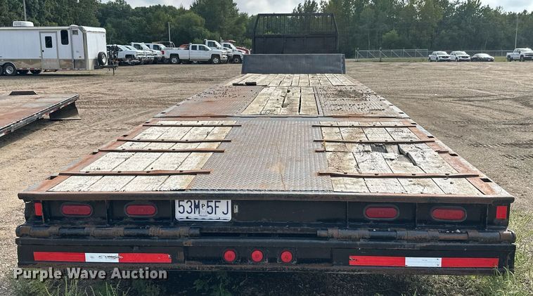 image for item DT6354 1992 Trail-Eze 5542-1020 drop deck hydraulic tail equipment trailer