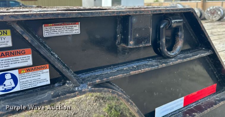 image for item DT6354 1992 Trail-Eze 5542-1020 drop deck hydraulic tail equipment trailer